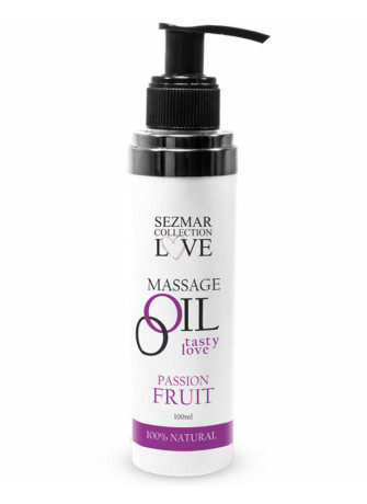 Huile de massage comestible Fruit de la passion 100ml - SEZ052A